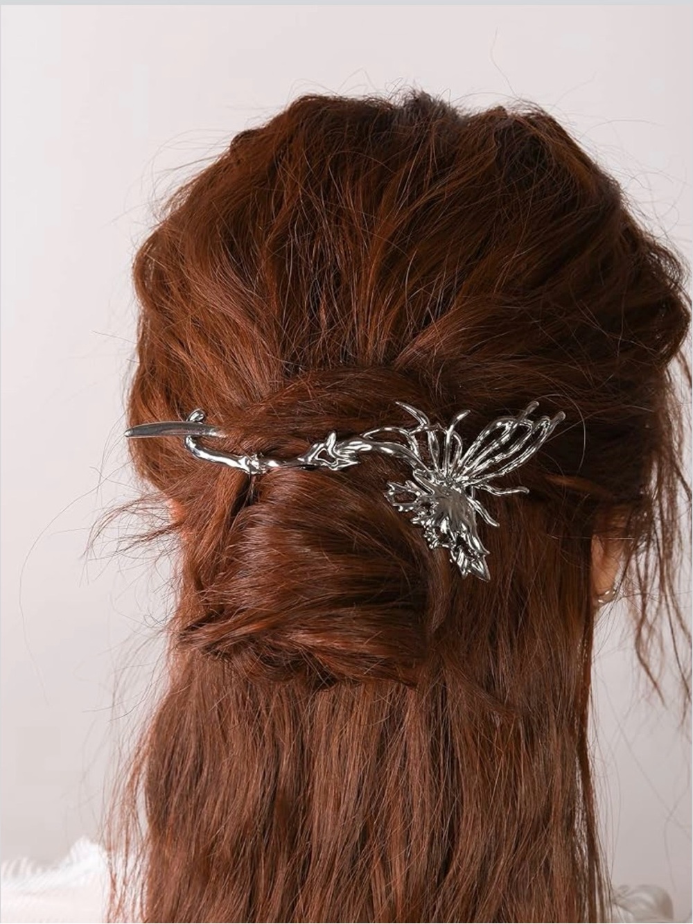 New🌟Free People-Silver Butterfly Hair Stick Barrette